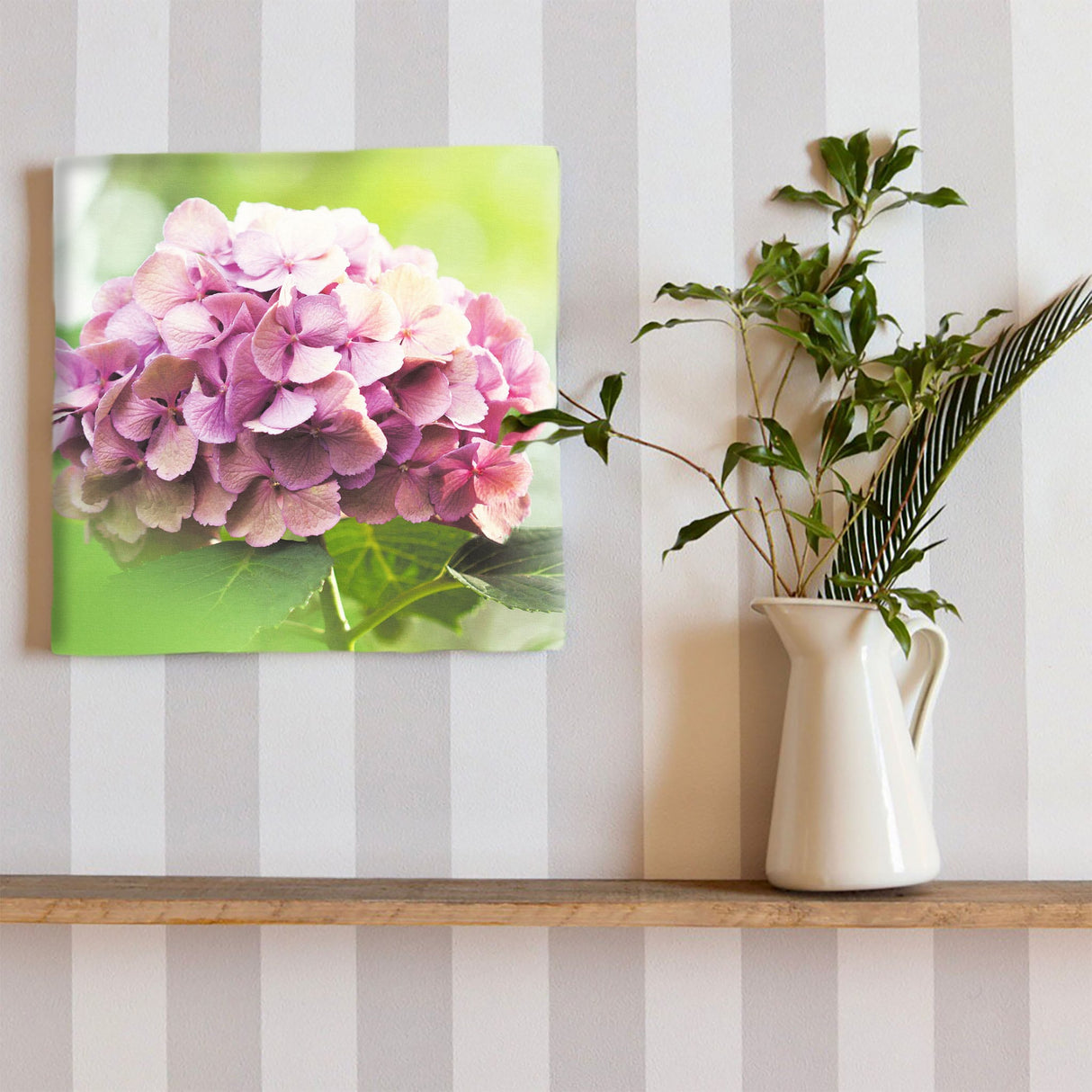 アジサイの壁掛けアートセット インテリア雑貨 アートパネル キャンバス 花 パープル nori-2005-017 - ArtDeli. アートパネル専門店