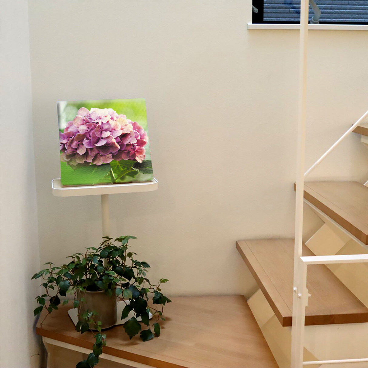 アジサイの壁掛けアートセット インテリア雑貨 アートパネル キャンバス 花 パープル nori-2005-017 - ArtDeli. アートパネル専門店