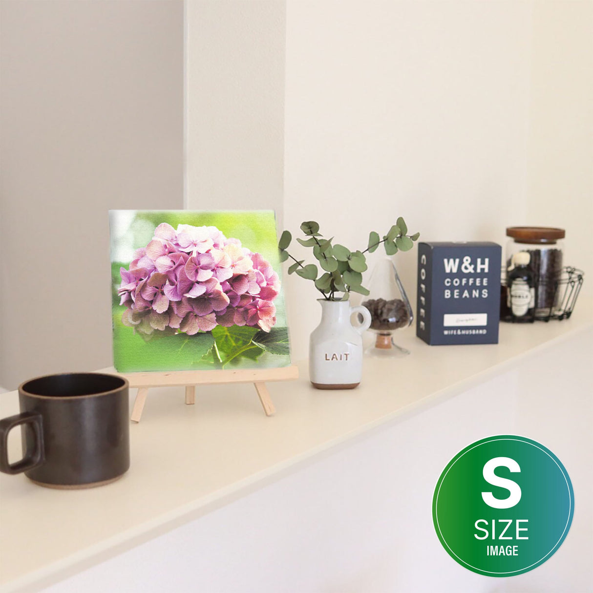 アジサイの壁掛けアートセット インテリア雑貨 アートパネル キャンバス 花 パープル nori-2005-017 - ArtDeli. アートパネル専門店