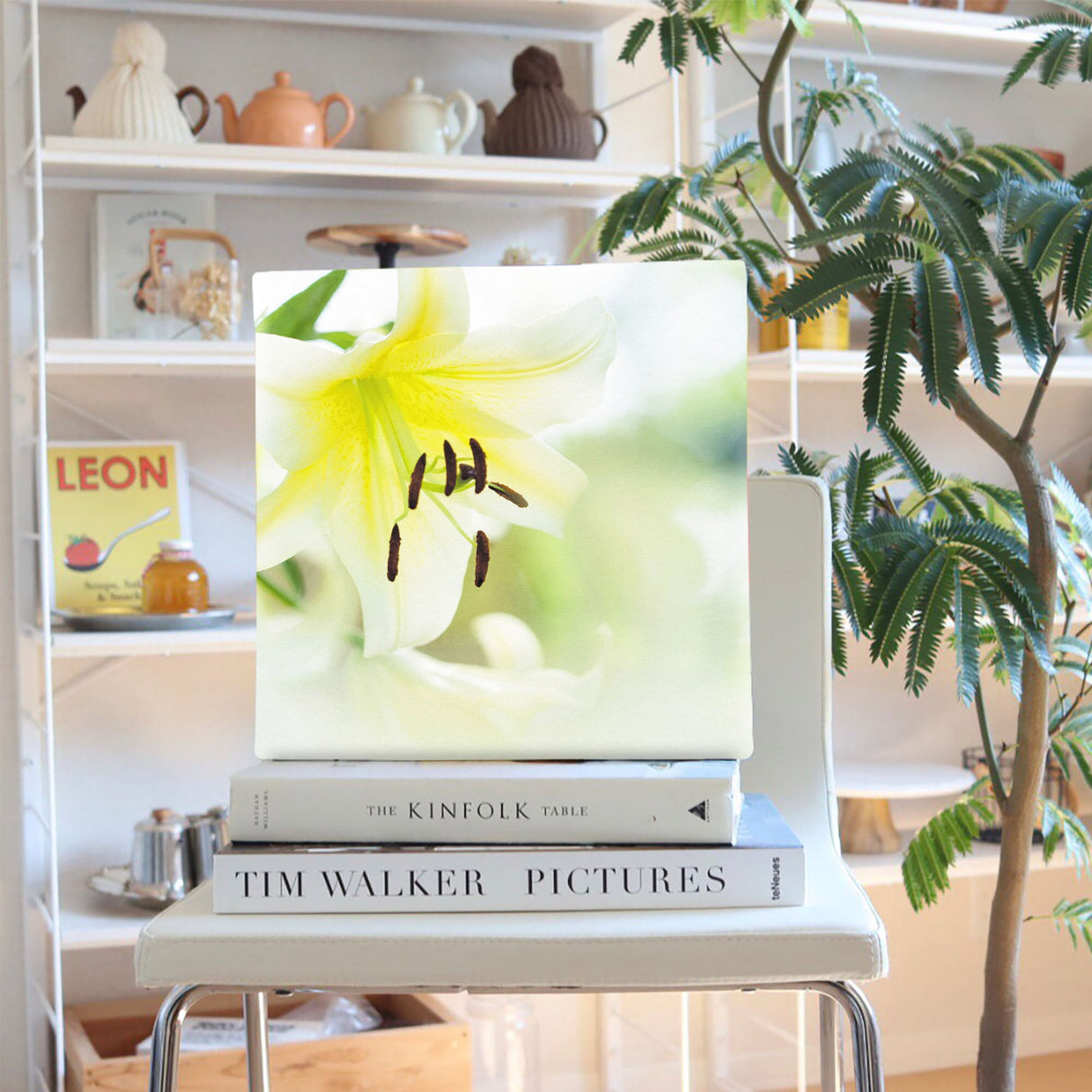 ユリのファブリックパネルセット インテリア雑貨 アートパネル キャンバス 花 ホワイト nori-2005-020 - ArtDeli. アートパネル専門店