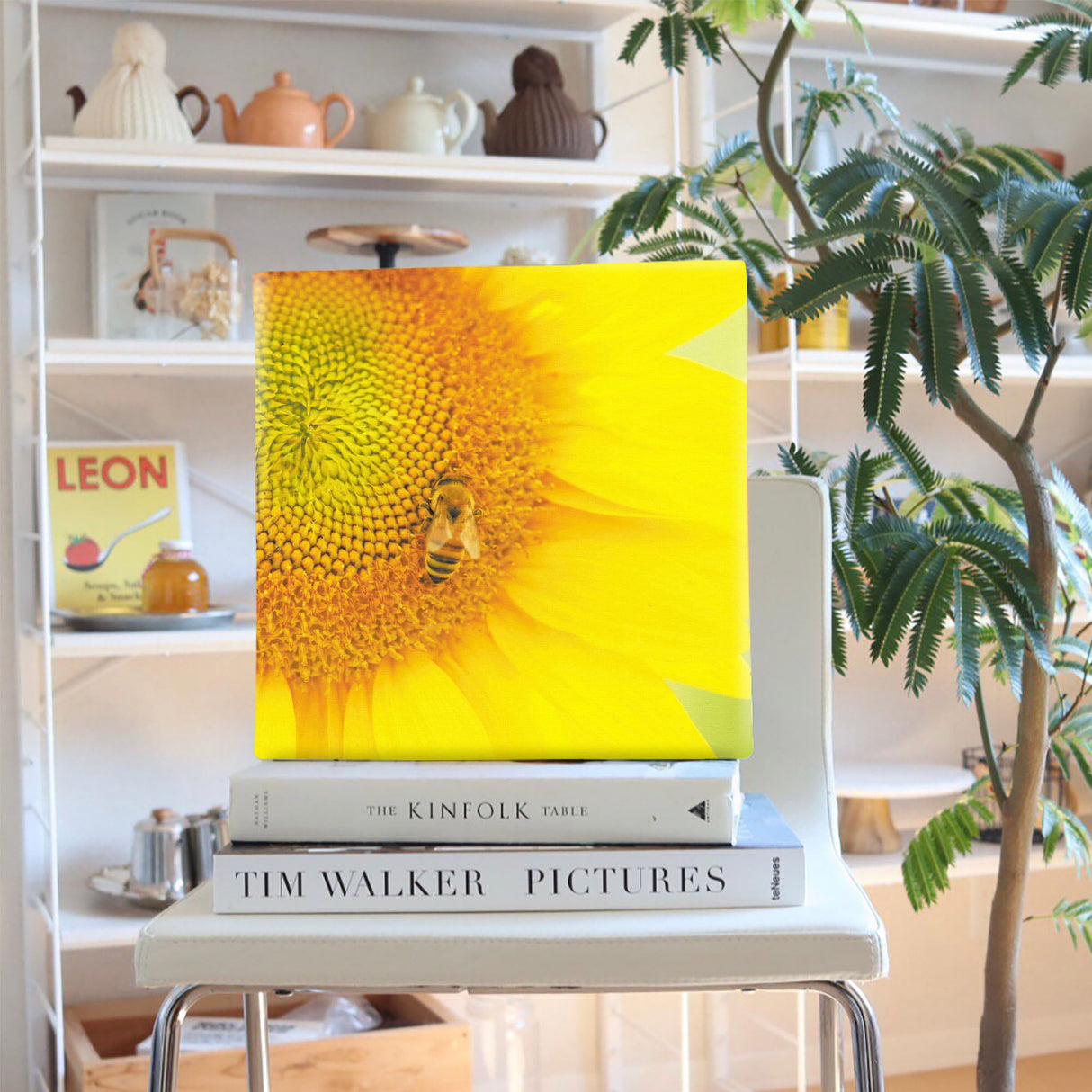 ヒマワリのファブリックパネルセット インテリア雑貨 アートパネル キャンバス 花 イエロー nori-2005-021 - ArtDeli. アートパネル専門店