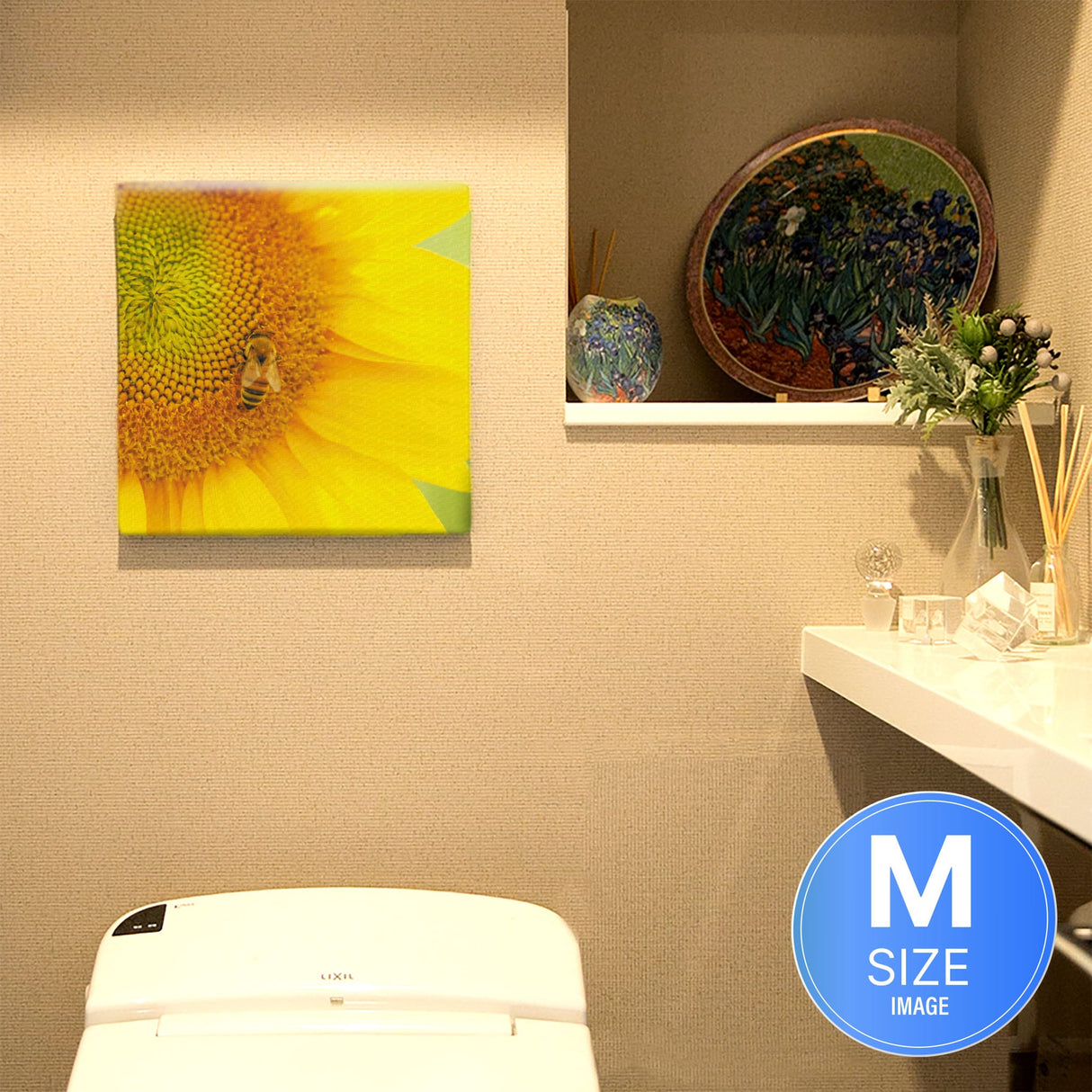 ヒマワリのファブリックパネルセット インテリア雑貨 アートパネル キャンバス 花 イエロー nori-2005-021 - ArtDeli. アートパネル専門店
