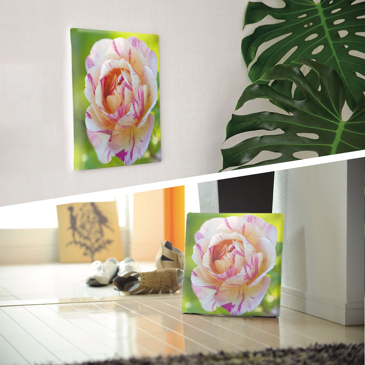 バラのファブリックパネルセット インテリア雑貨 アートパネル キャンバス 花 ピンク nori-2005-022 - ArtDeli. アートパネル専門店