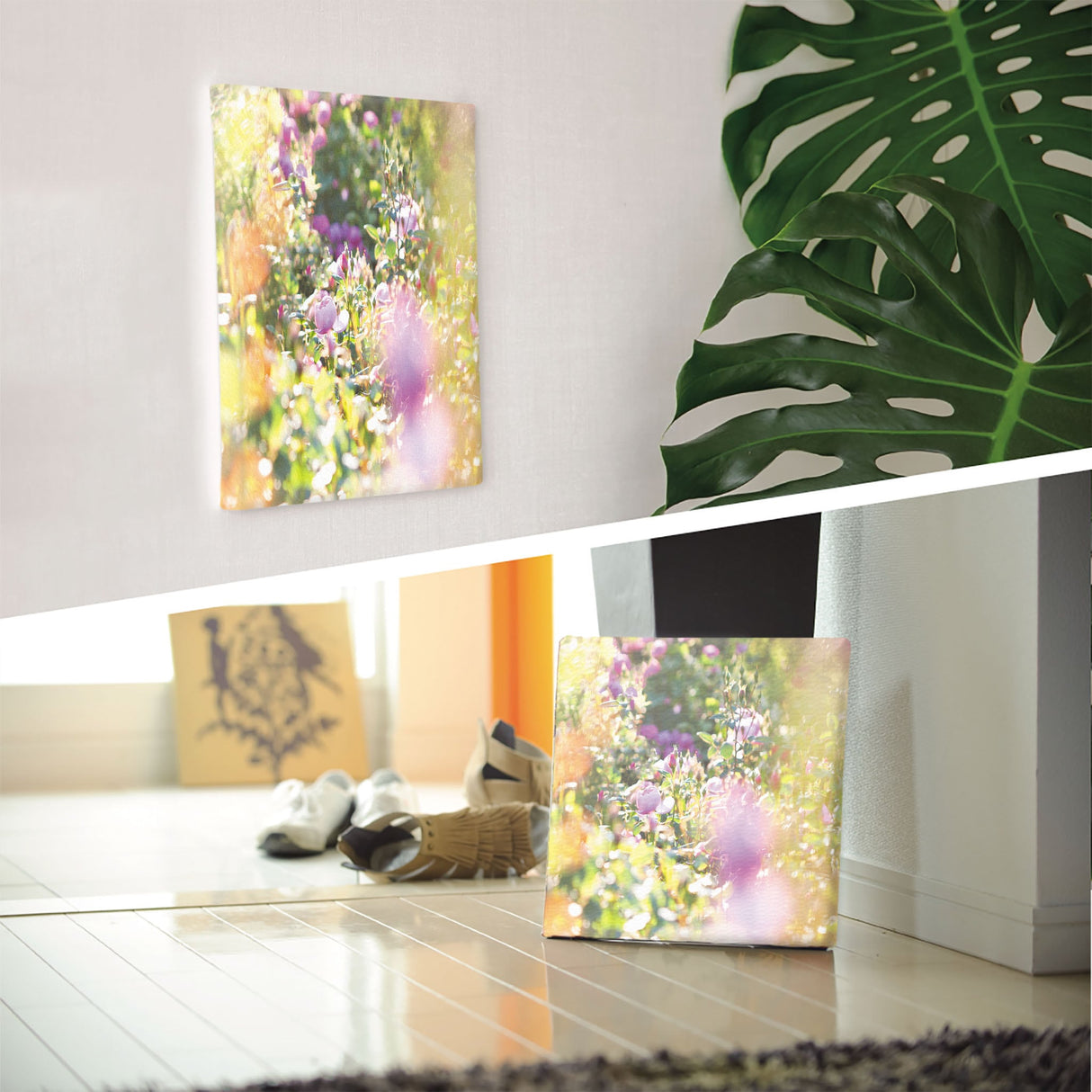 バラのアートパネルセット インテリア雑貨 アートパネル キャンバス 花 グリーン nori-2005-023 - ArtDeli. アートパネル専門店