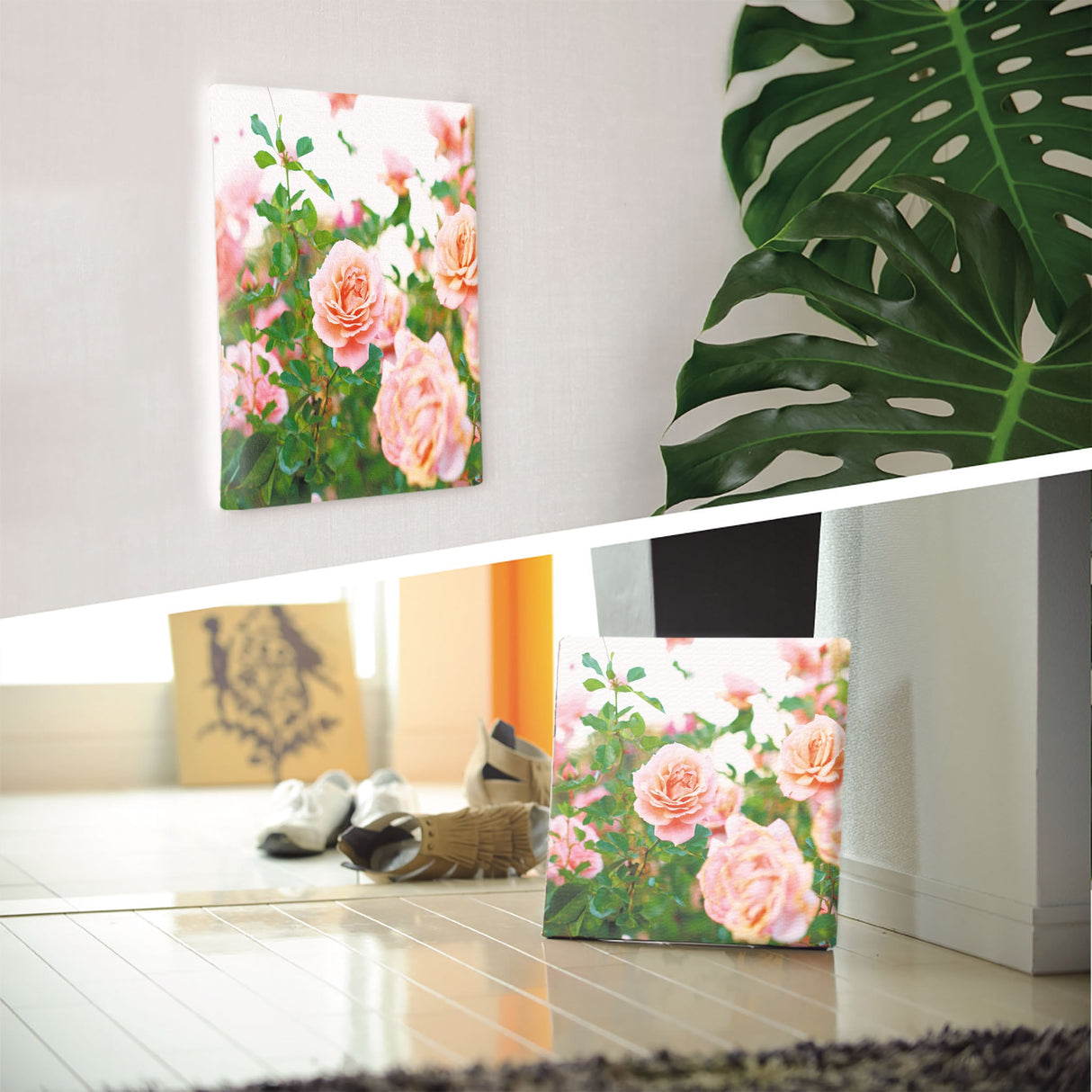 バラのファブリックボードセット インテリア雑貨 アートパネル キャンバス 花 ピンク nori-2005-026 - ArtDeli. アートパネル専門店