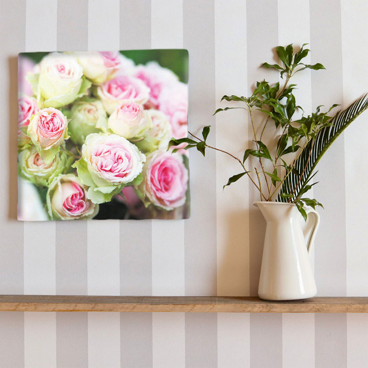 バラのファブリックパネルセット インテリア雑貨 アートパネル キャンバス 花 ピンク nori-2005-028 - ArtDeli. アートパネル専門店