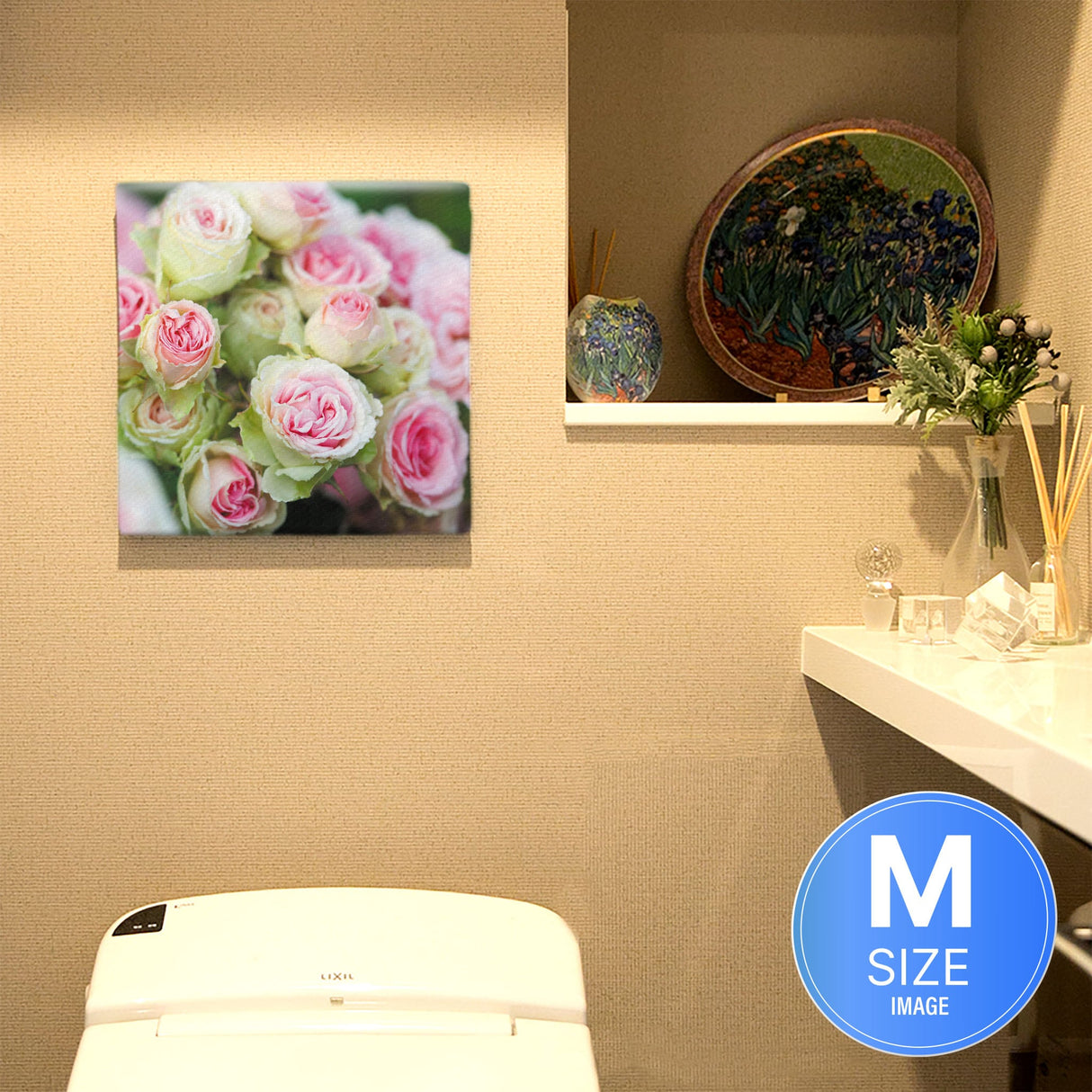 バラのファブリックパネルセット インテリア雑貨 アートパネル キャンバス 花 ピンク nori-2005-028 - ArtDeli. アートパネル専門店