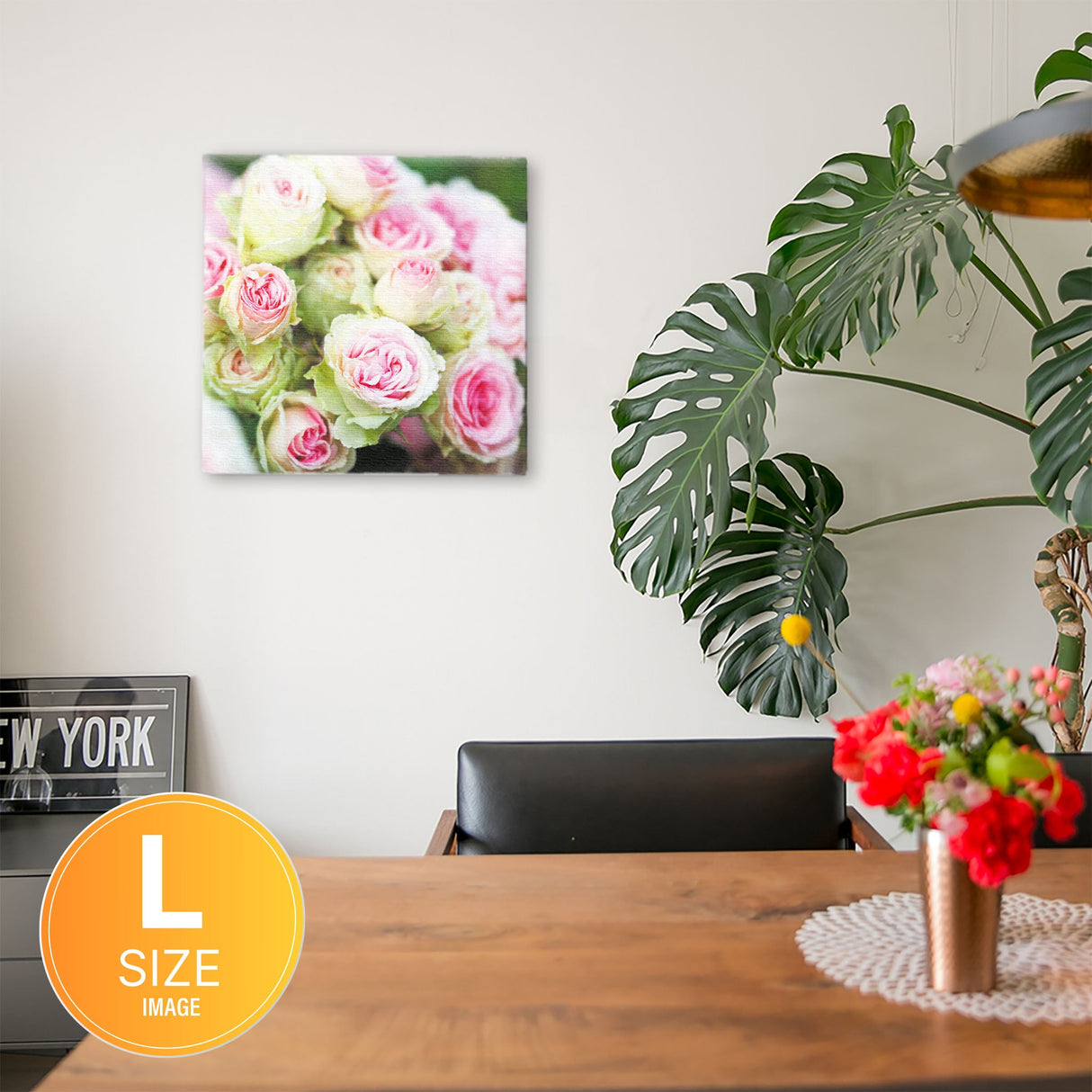 バラのファブリックパネルセット インテリア雑貨 アートパネル キャンバス 花 ピンク nori-2005-028 - ArtDeli. アートパネル専門店