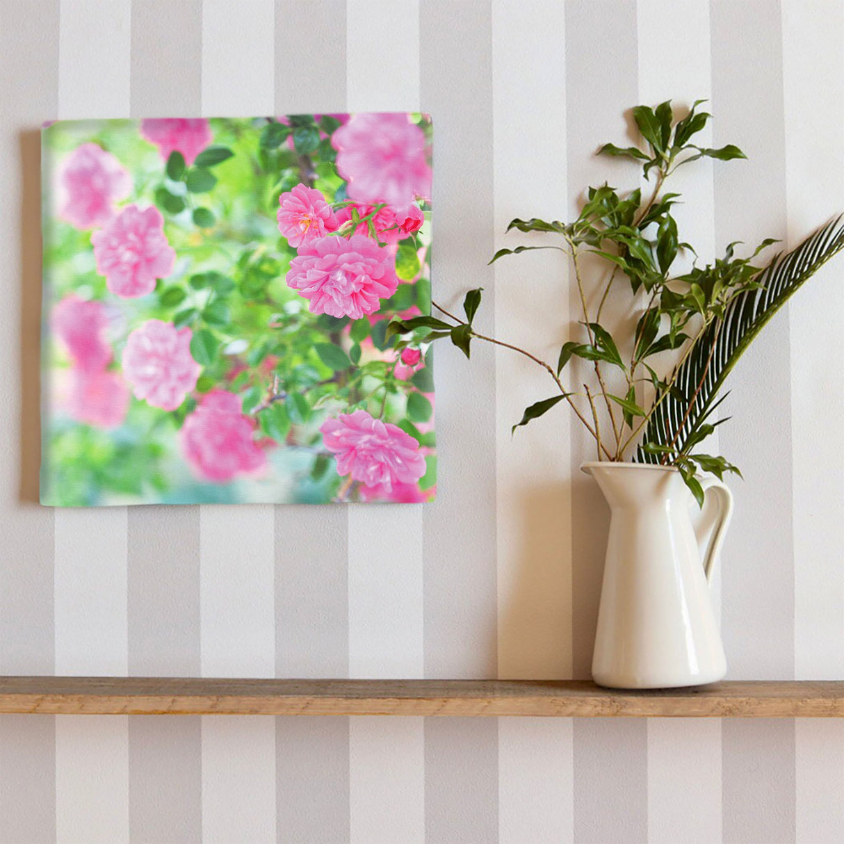 バラのウォールデコセット インテリア雑貨 アートパネル キャンバス 花 ピンク nori-2005-029 - ArtDeli. アートパネル専門店