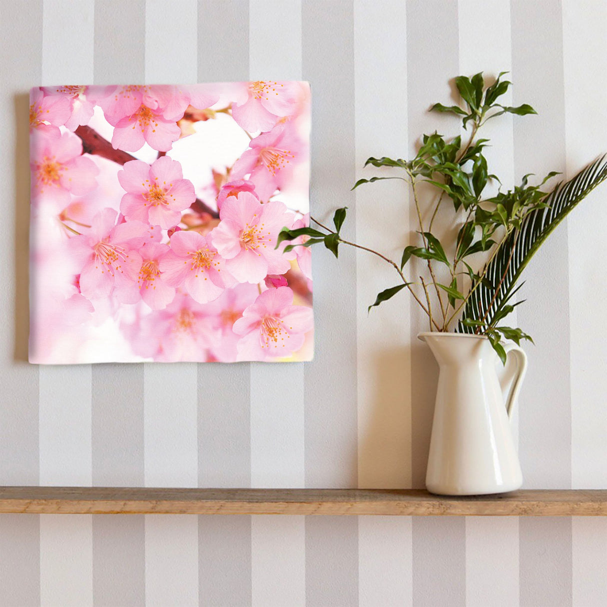 桜のファブリックパネルセット インテリア雑貨 アートパネル キャンバス 花 ピンク nori-2005-030 - ArtDeli. アートパネル専門店