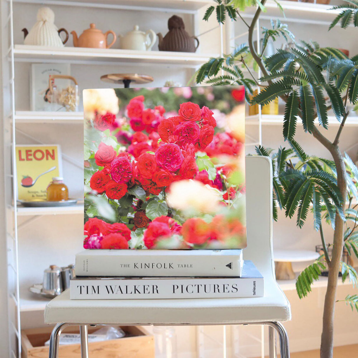 バラの壁掛けアートセット インテリア雑貨 アートパネル キャンバス 花 レッド nori-2005-032 - ArtDeli. アートパネル専門店