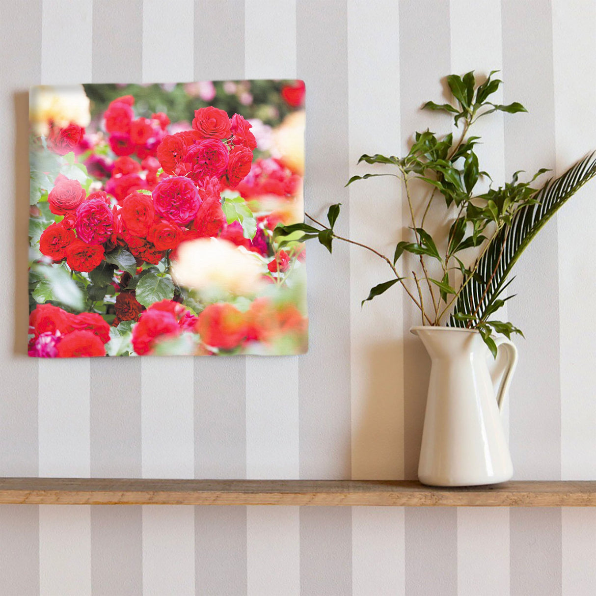 バラの壁掛けアートセット インテリア雑貨 アートパネル キャンバス 花 レッド nori-2005-032 - ArtDeli. アートパネル専門店
