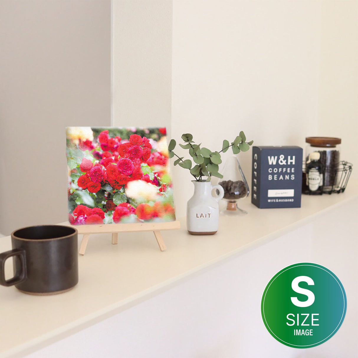 バラの壁掛けアートセット インテリア雑貨 アートパネル キャンバス 花 レッド nori-2005-032 - ArtDeli. アートパネル専門店