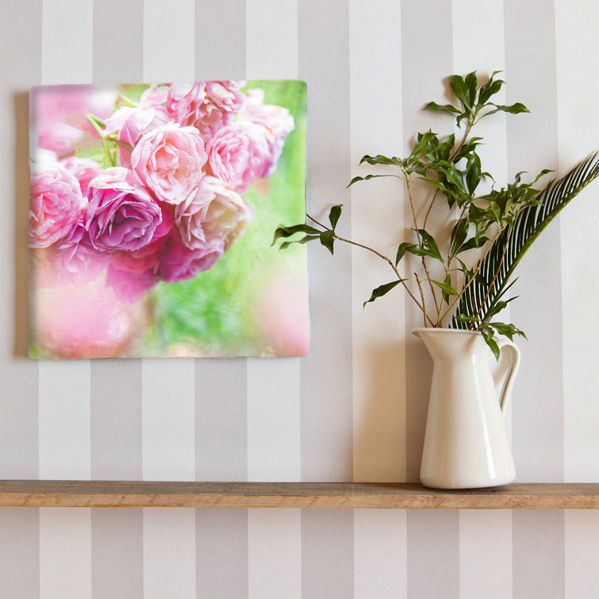 バラの壁掛けアートセット インテリア雑貨 アートパネル キャンバス 花 ピンク nori-2005-034 - ArtDeli. アートパネル専門店