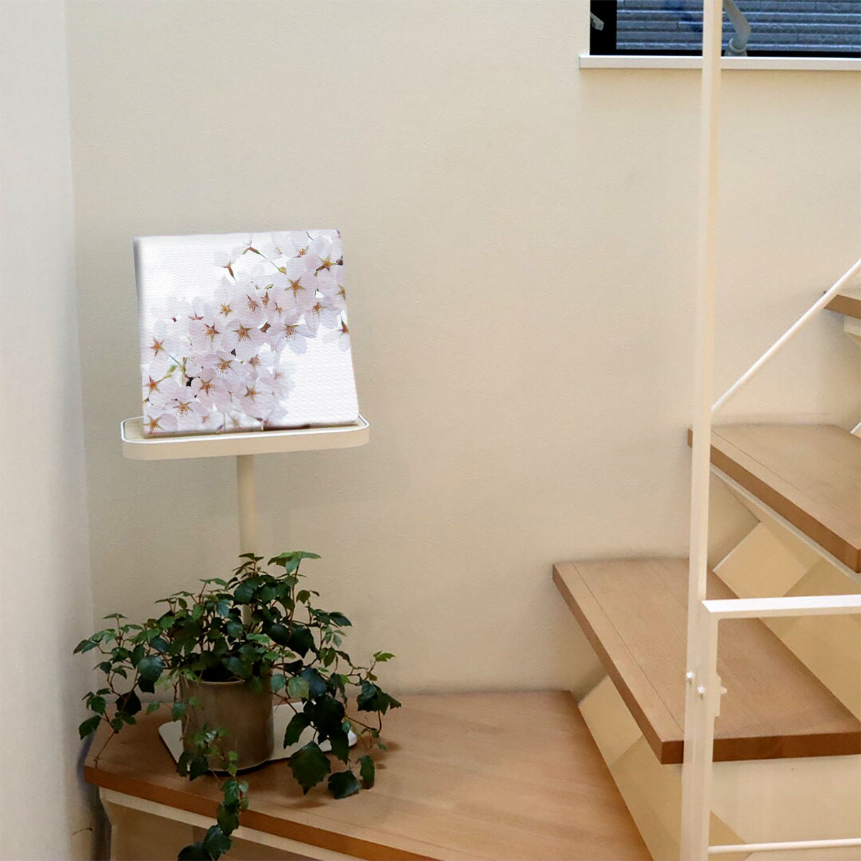 桜のファブリックパネルセット インテリア雑貨 アートパネル キャンバス 花 ホワイト nori-2005-036 - ArtDeli. アートパネル専門店