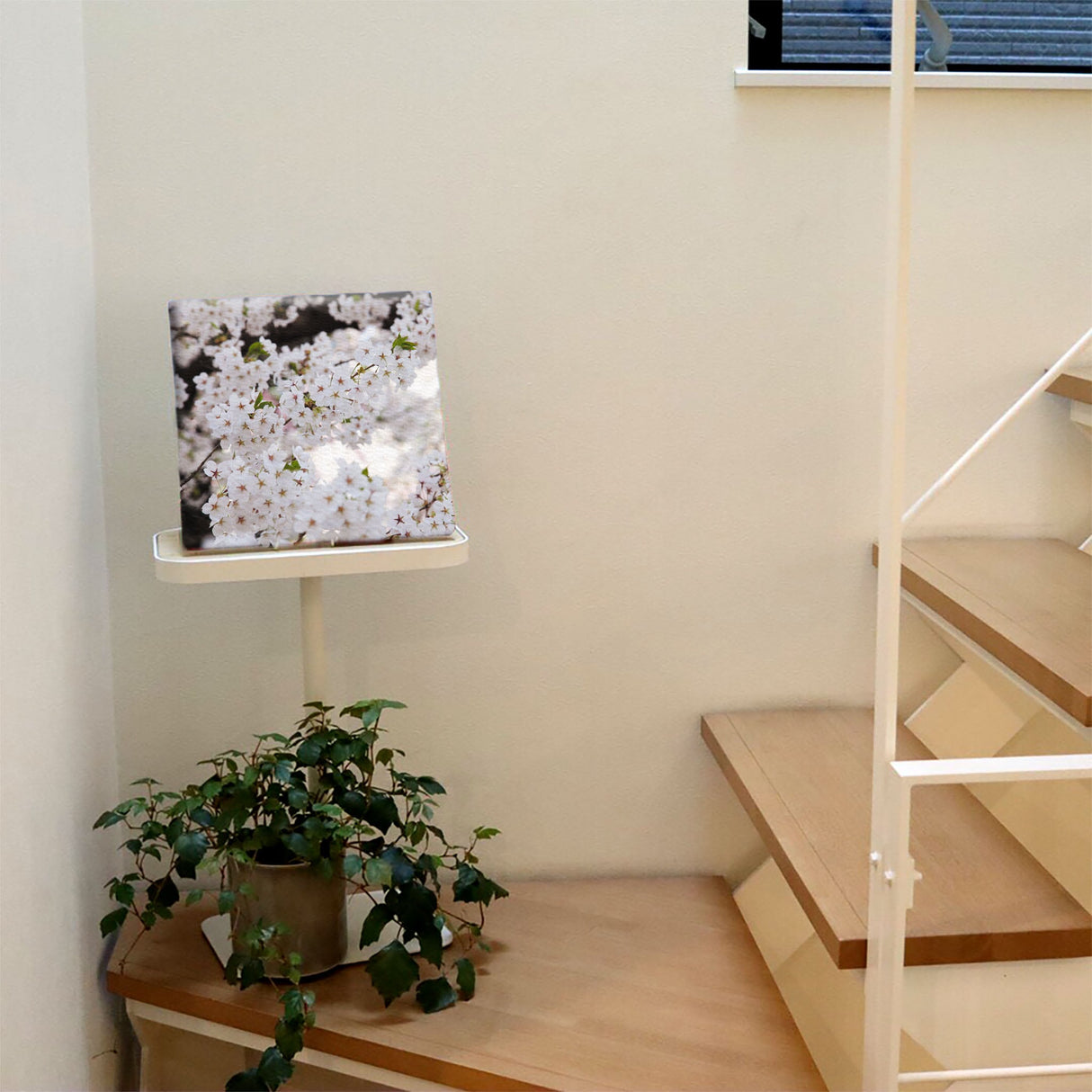 桜のファブリックパネルセット インテリア雑貨 アートパネル キャンバス 花 ホワイト nori-2005-037 - ArtDeli. アートパネル専門店