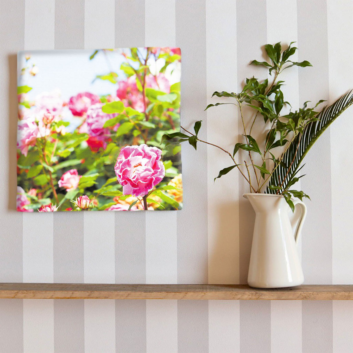 バラのアートパネルセット インテリア雑貨 アートパネル キャンバス 花 グリーン nori-2005-038 - ArtDeli. アートパネル専門店