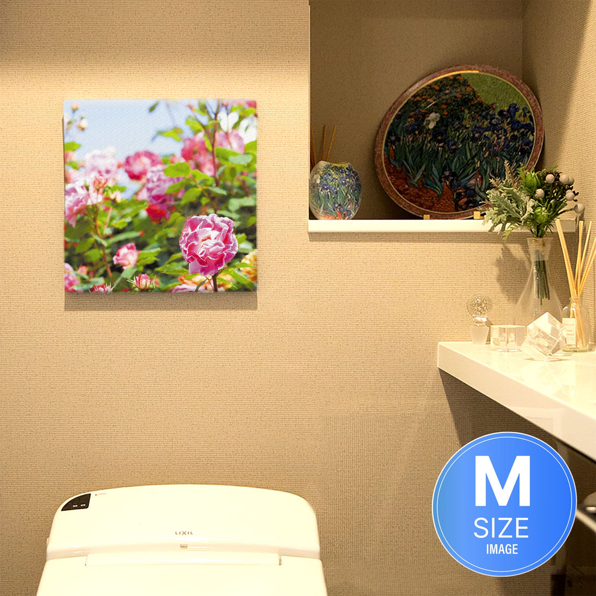 バラのアートパネルセット インテリア雑貨 アートパネル キャンバス 花 グリーン nori-2005-038 - ArtDeli. アートパネル専門店