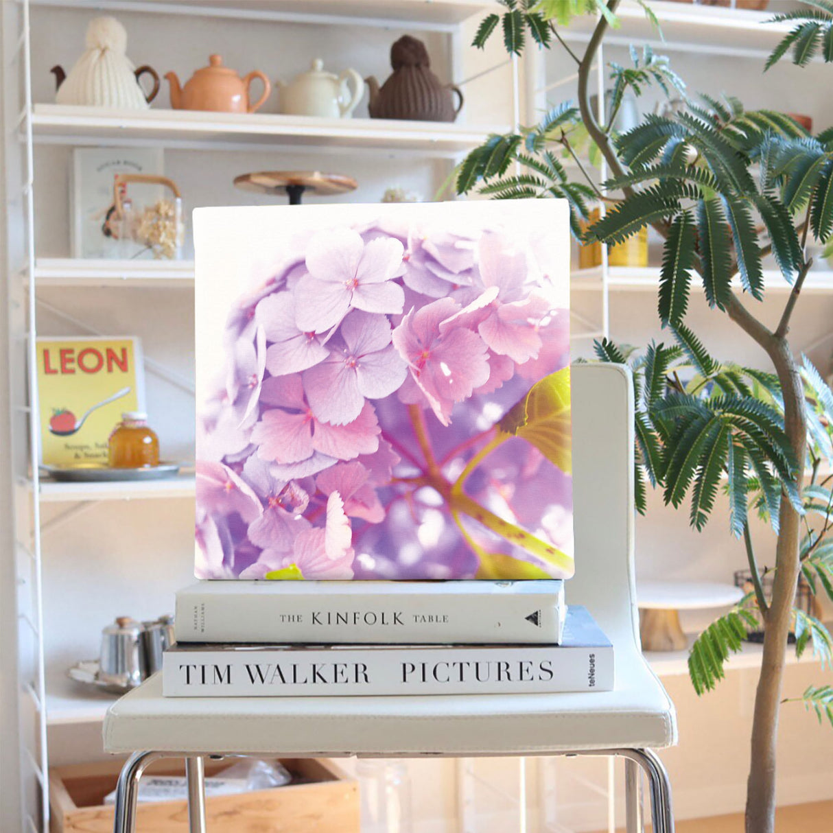 アジサイの壁掛けアートセット インテリア雑貨 アートパネル キャンバス 花 パープル nori-2005-039 - ArtDeli. アートパネル専門店