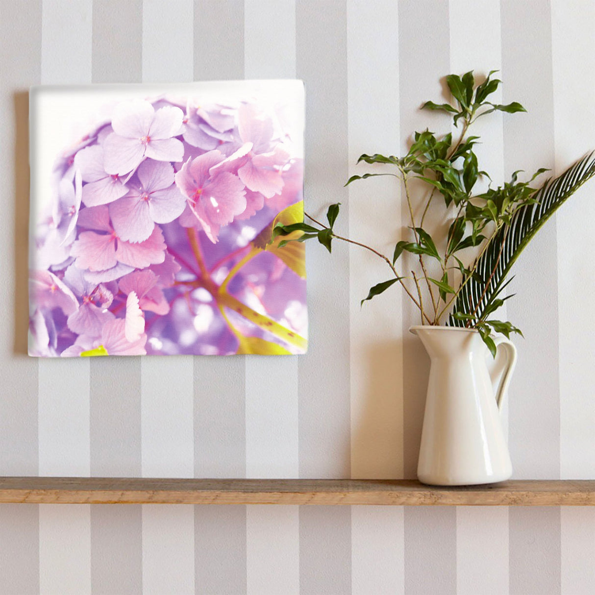 アジサイの壁掛けアートセット インテリア雑貨 アートパネル キャンバス 花 パープル nori-2005-039 - ArtDeli. アートパネル専門店