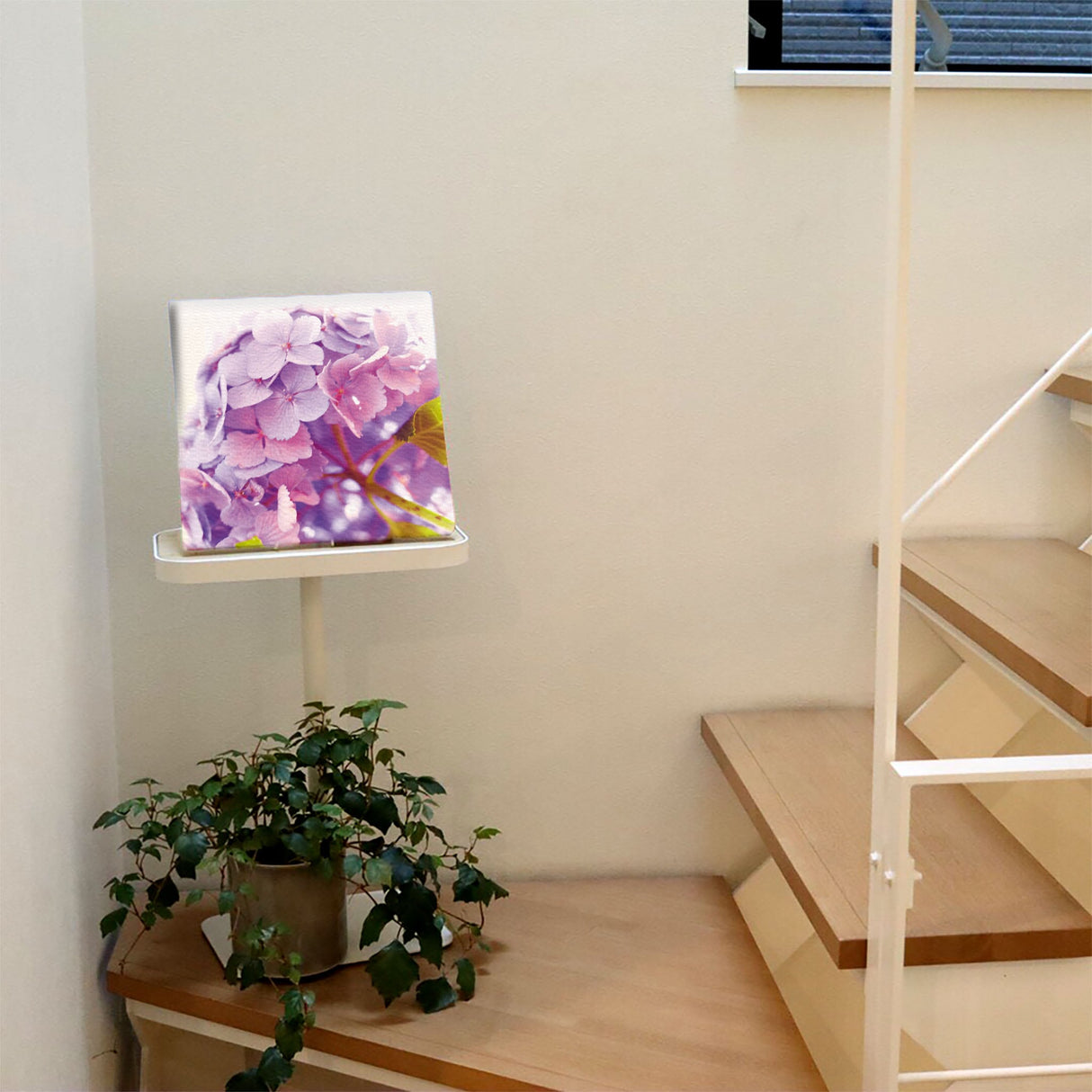 アジサイの壁掛けアートセット インテリア雑貨 アートパネル キャンバス 花 パープル nori-2005-039 - ArtDeli. アートパネル専門店