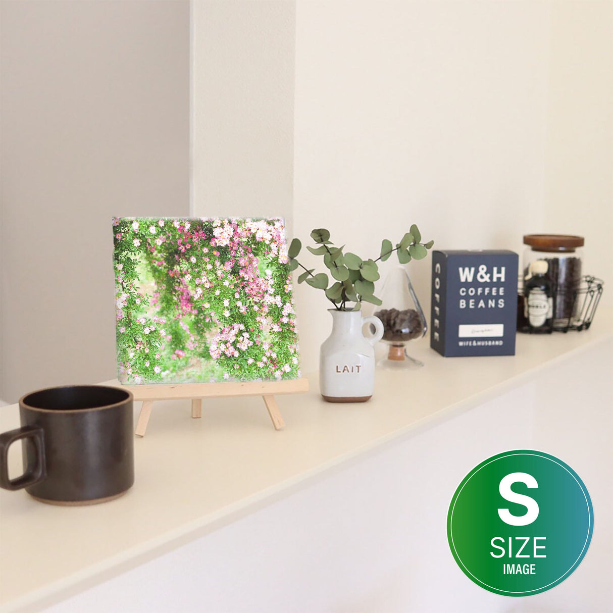 バラのファブリックパネルセット インテリア雑貨 アートパネル キャンバス 花 グリーン nori-2005-042 - ArtDeli. アートパネル専門店