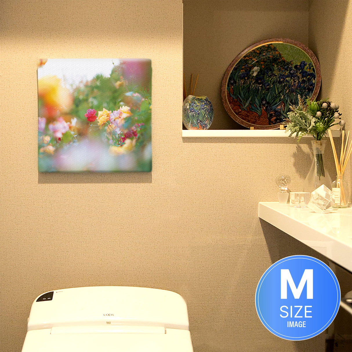 バラのファブリックパネルセット インテリア雑貨 アートパネル キャンバス 花 グリーン nori-2005-043 - ArtDeli. アートパネル専門店