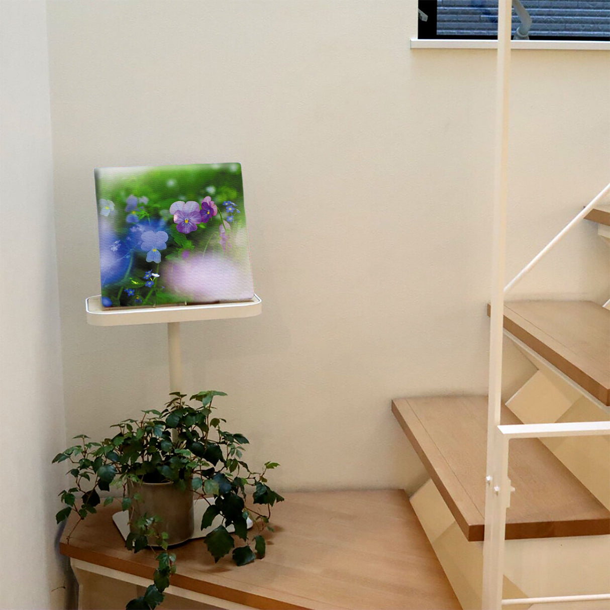 ビオラのウォールデコセット インテリア雑貨 アートパネル キャンバス 花 グリーン nori-2005-044 - ArtDeli. アートパネル専門店