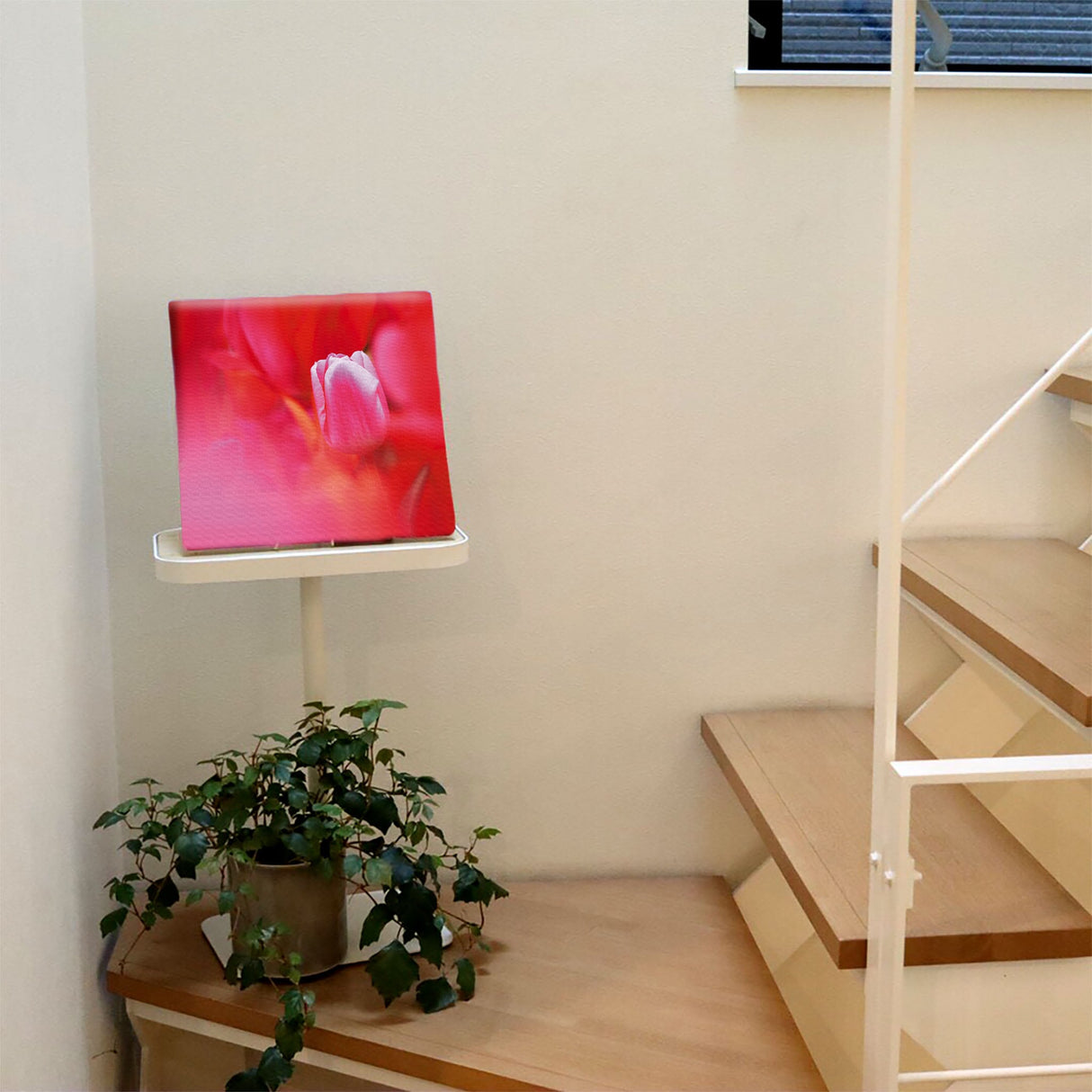 チューリップのファブリックパネルセット インテリア雑貨 アートパネル キャンバス 花 レッド nori-2005-045 - ArtDeli. アートパネル専門店