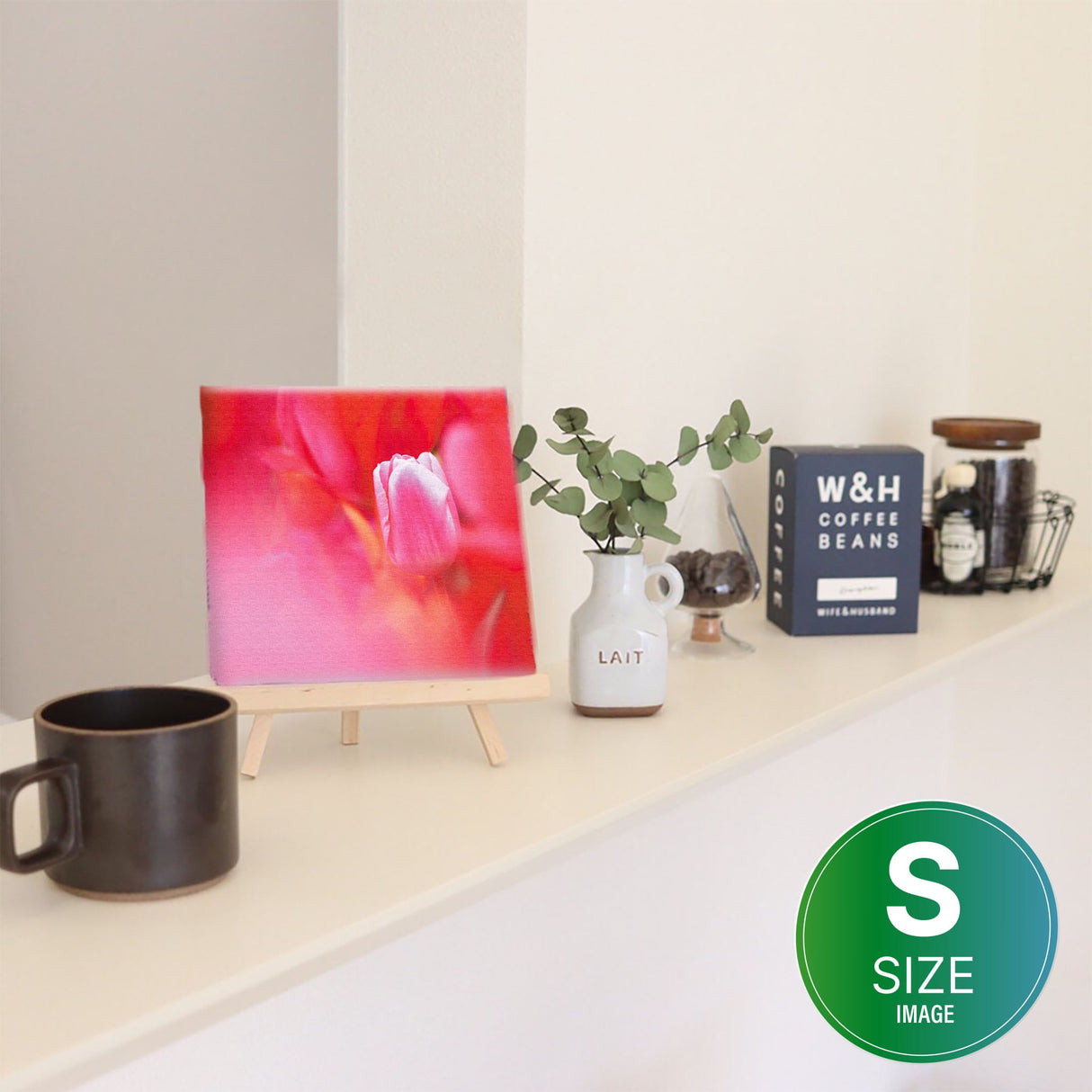 チューリップのファブリックパネルセット インテリア雑貨 アートパネル キャンバス 花 レッド nori-2005-045 - ArtDeli. アートパネル専門店