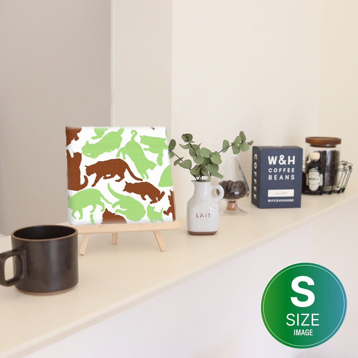 北欧デザインのファブリックパネル 一人暮らし インテリア pat-0006 - ArtDeli. アートパネル専門店