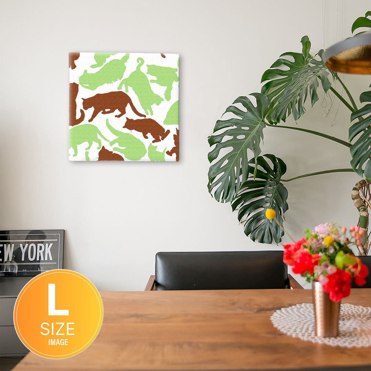 北欧デザインのファブリックパネル 一人暮らし インテリア pat-0006 - ArtDeli. アートパネル専門店