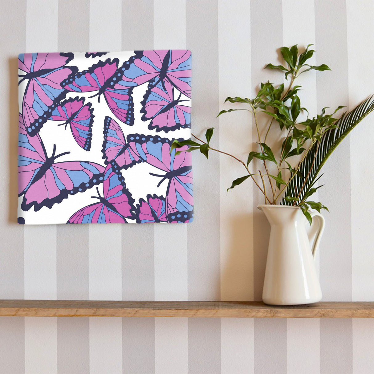 北欧絵柄のファブリックパネル ウォールデコ インテリア pat-0007 - ArtDeli. アートパネル専門店