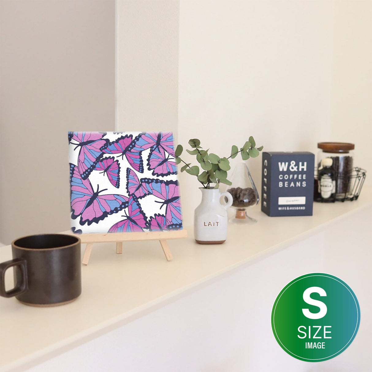 北欧絵柄のファブリックパネル ウォールデコ インテリア pat-0007 - ArtDeli. アートパネル専門店