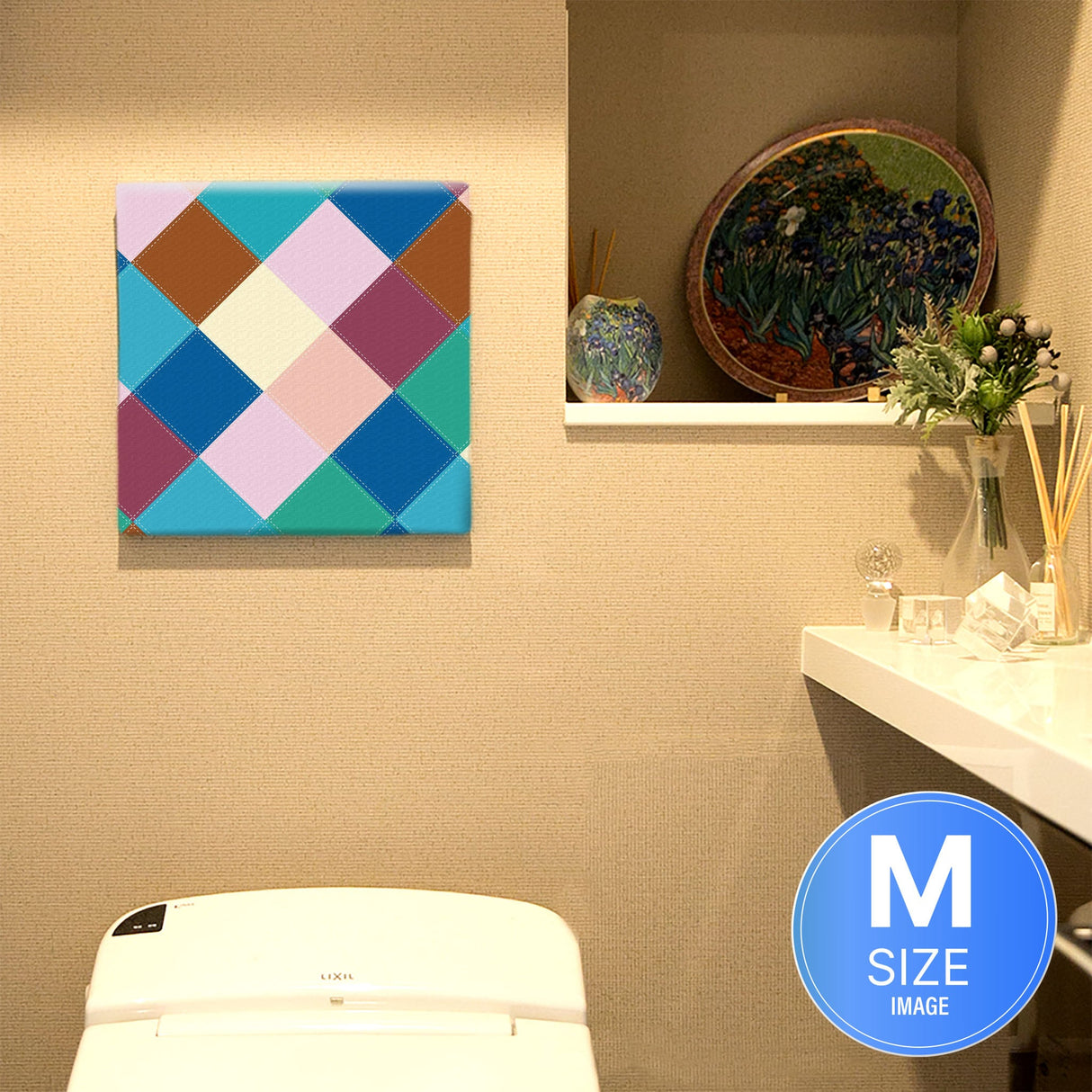 北欧雑貨ならファブリックパネル ポスター アート pat-0015 - ArtDeli. アートパネル専門店