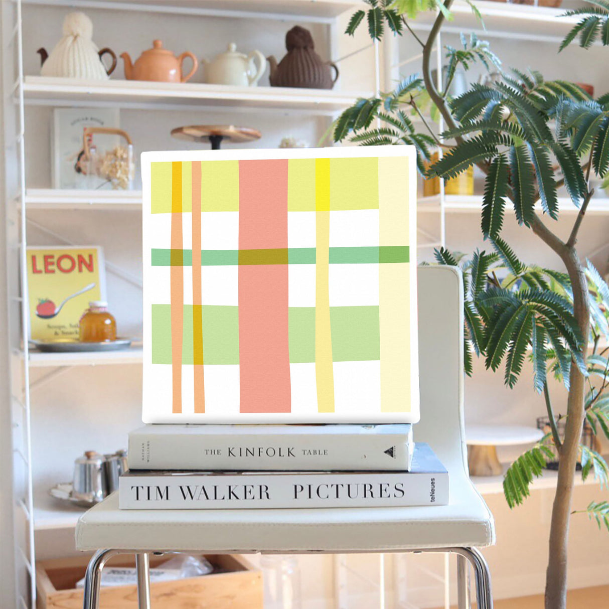 チェックのインテリア小物 アート 雑貨 pat-0055