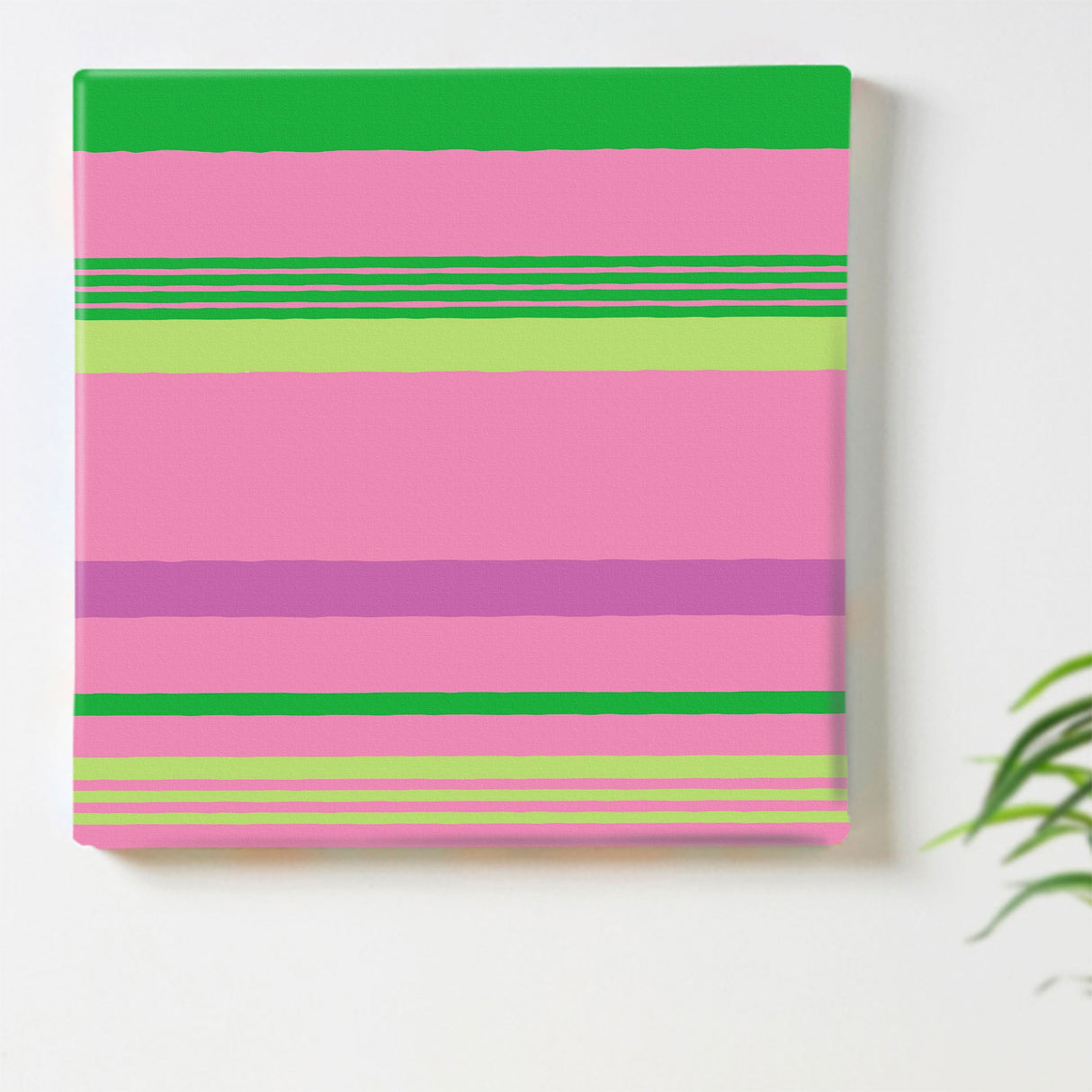 ボーダーのカラフルなインテリア小物 壁掛け アート pat-0056