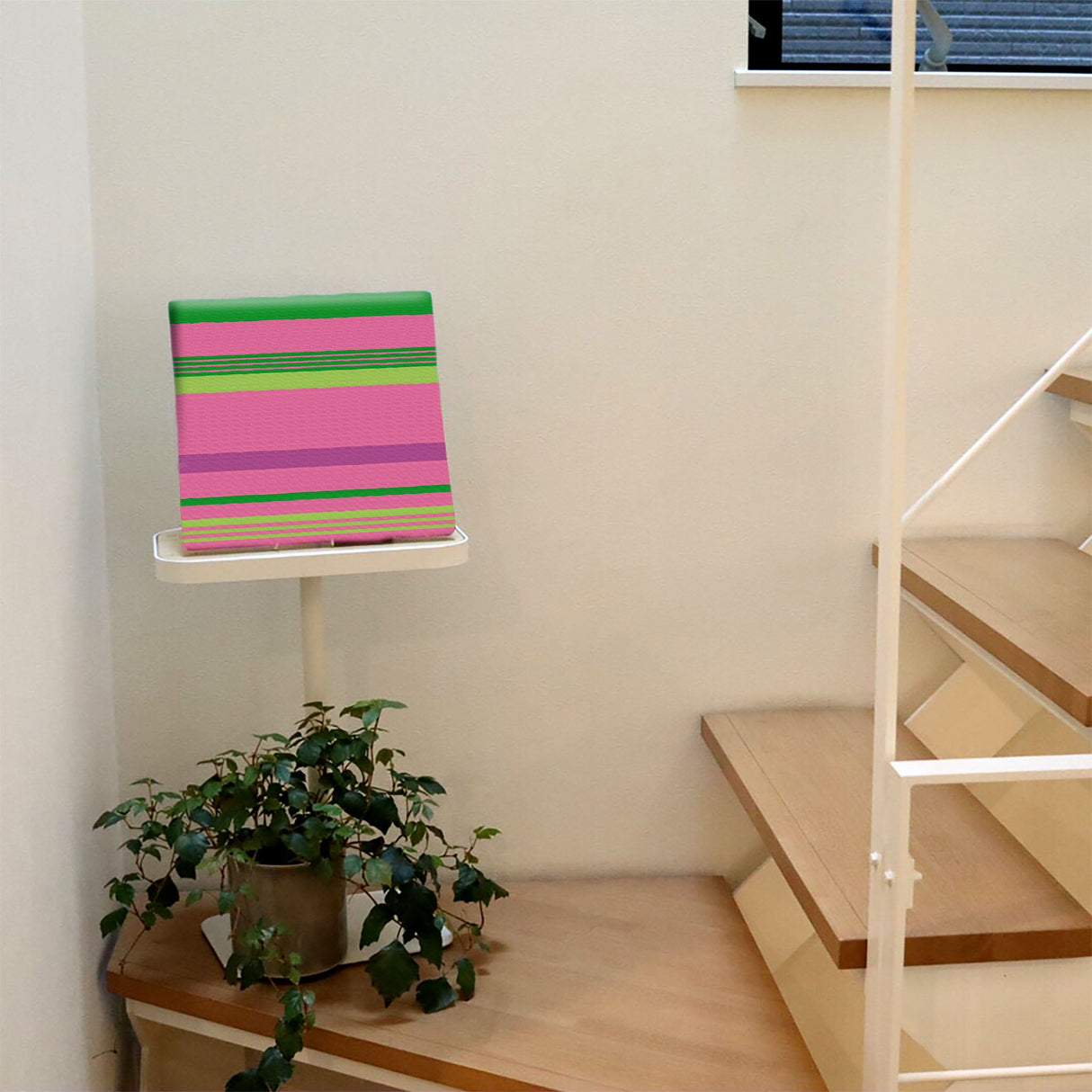 ボーダーのカラフルなインテリア小物 壁掛け アート pat-0056