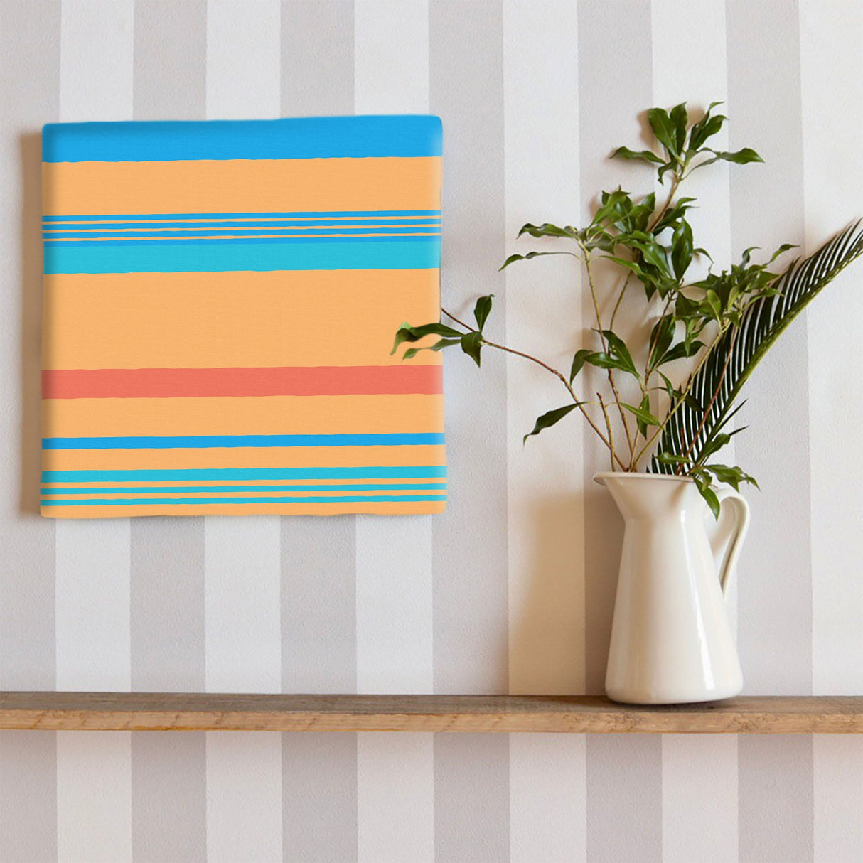 ボーダーのカラフルなインテリア小物 一人暮らし インテリア pat-0057