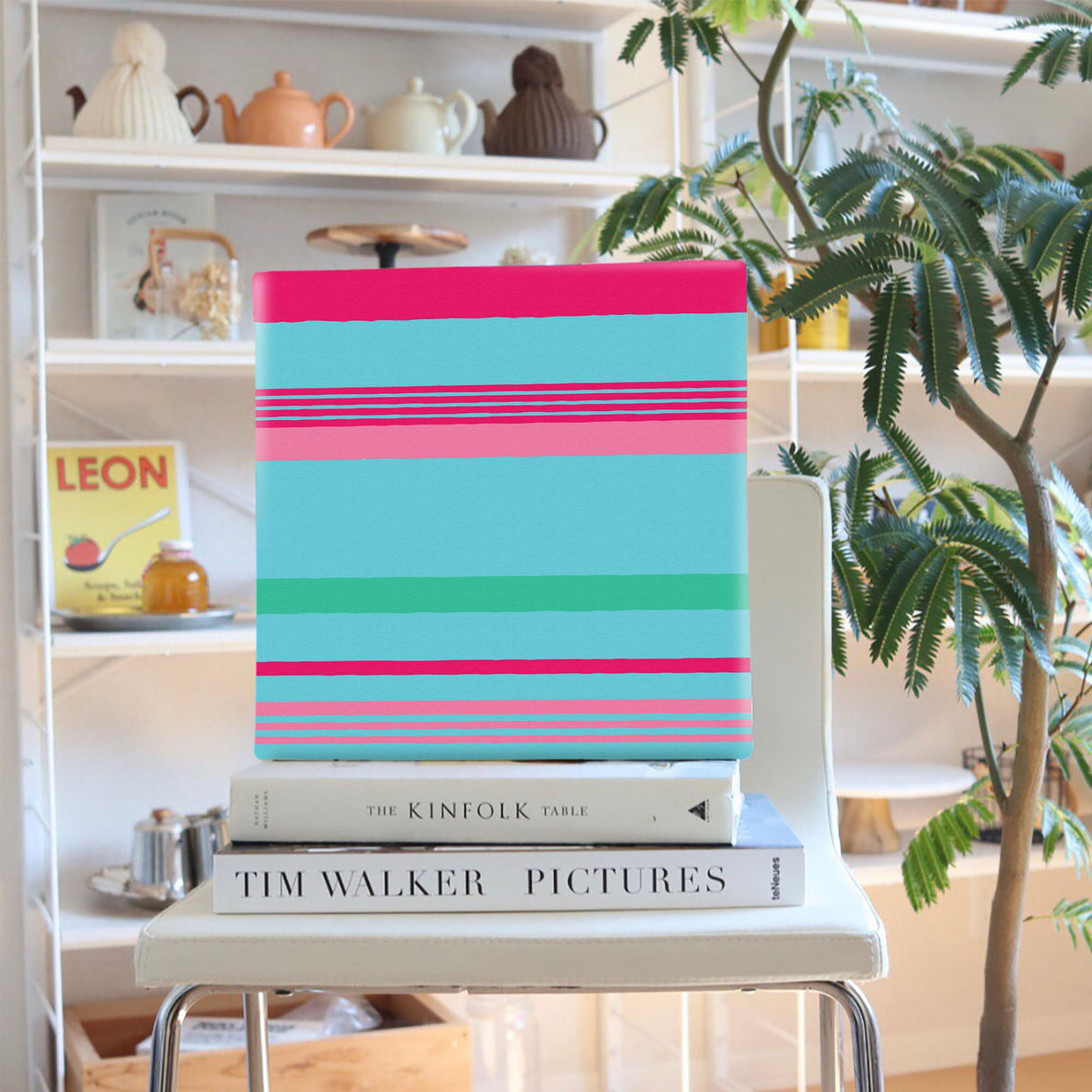 ボーダーのクールなインテリア小物 ウォールデコ インテリア pat-0058