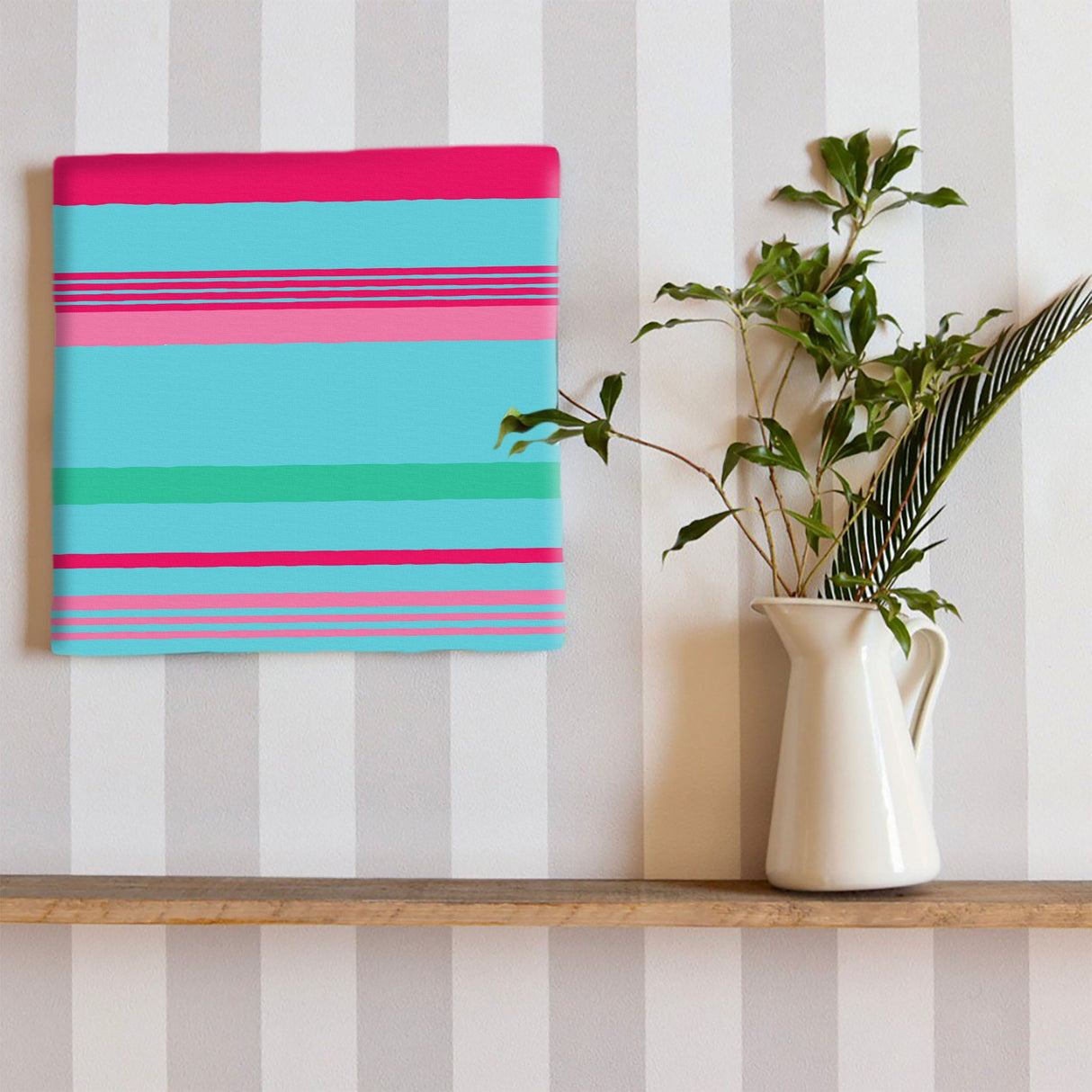 ボーダーのクールなインテリア小物 ウォールデコ インテリア pat-0058