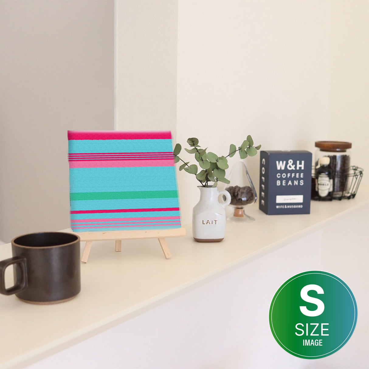 ボーダーのクールなインテリア小物 ウォールデコ インテリア pat-0058