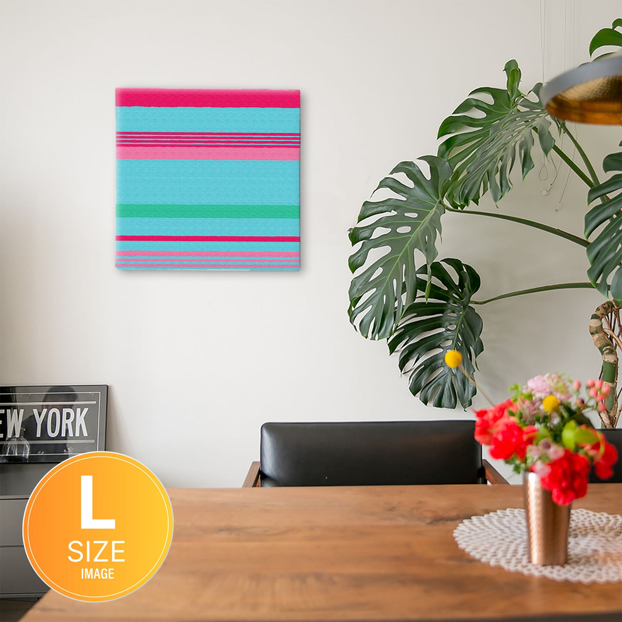 ボーダーのクールなインテリア小物 ウォールデコ インテリア pat-0058