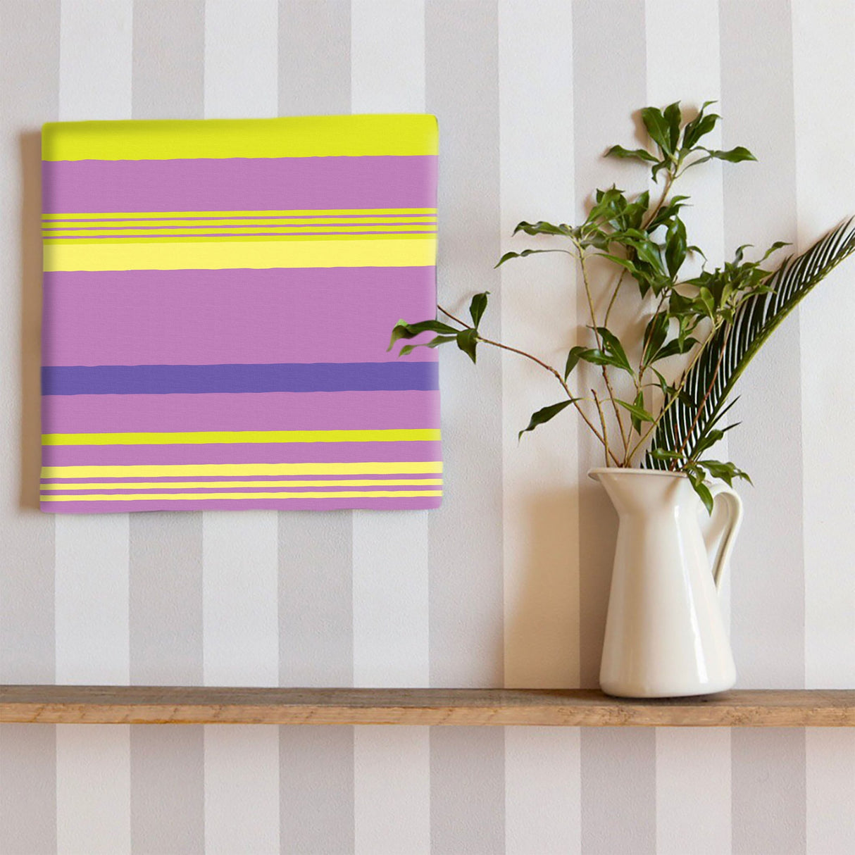 ボーダーのポップなインテリア小物 ポスター アート pat-0059