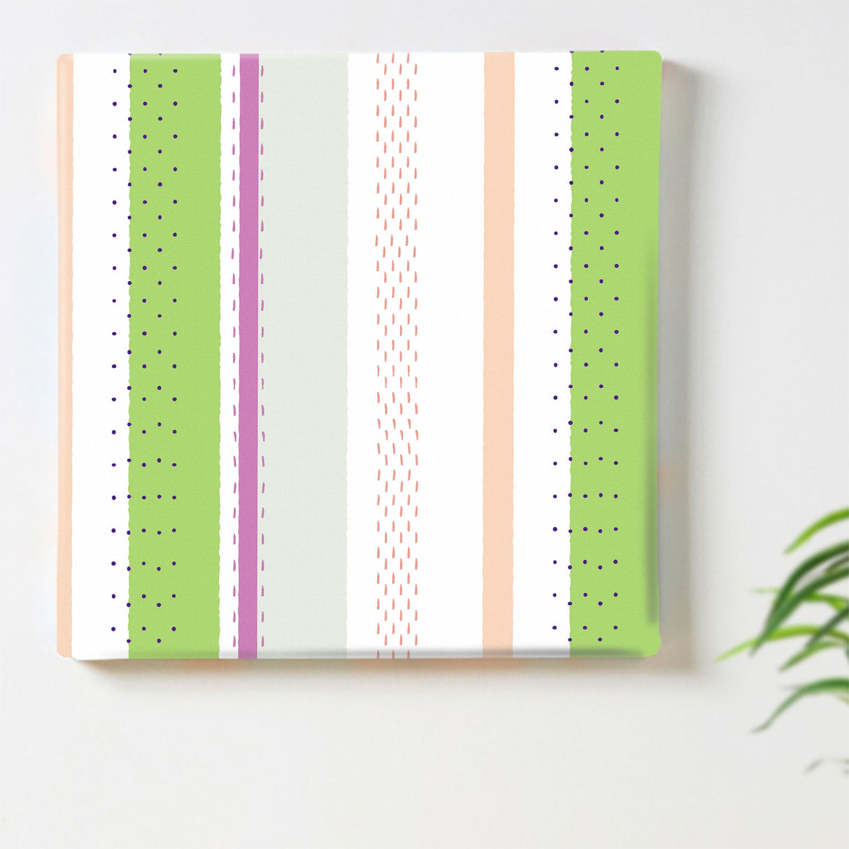 ストライプ柄・木枠のインテリア小物 ウォールデコ インテリア pat-0085