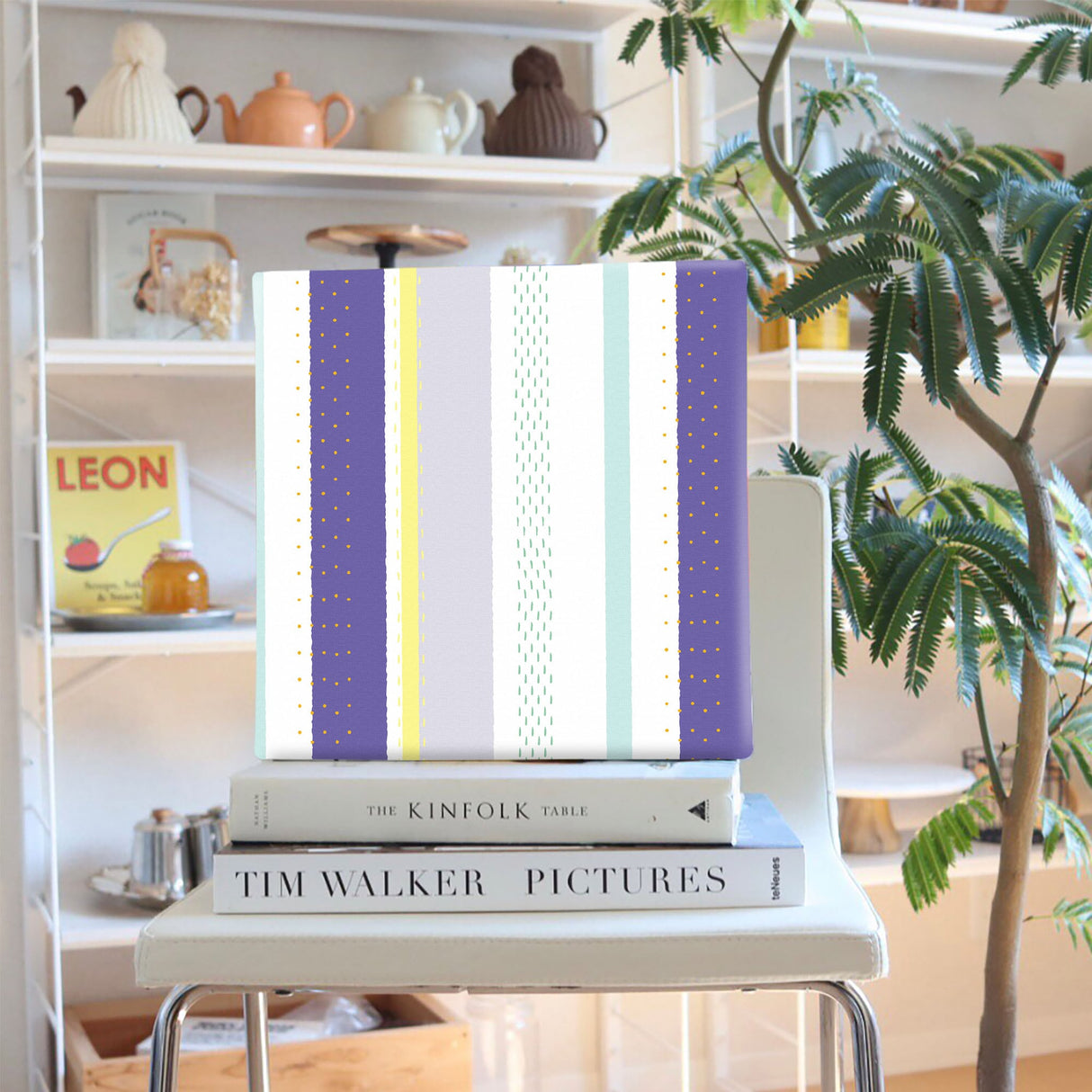 ストライプ・布地のインテリア小物 ポスター アート pat-0086