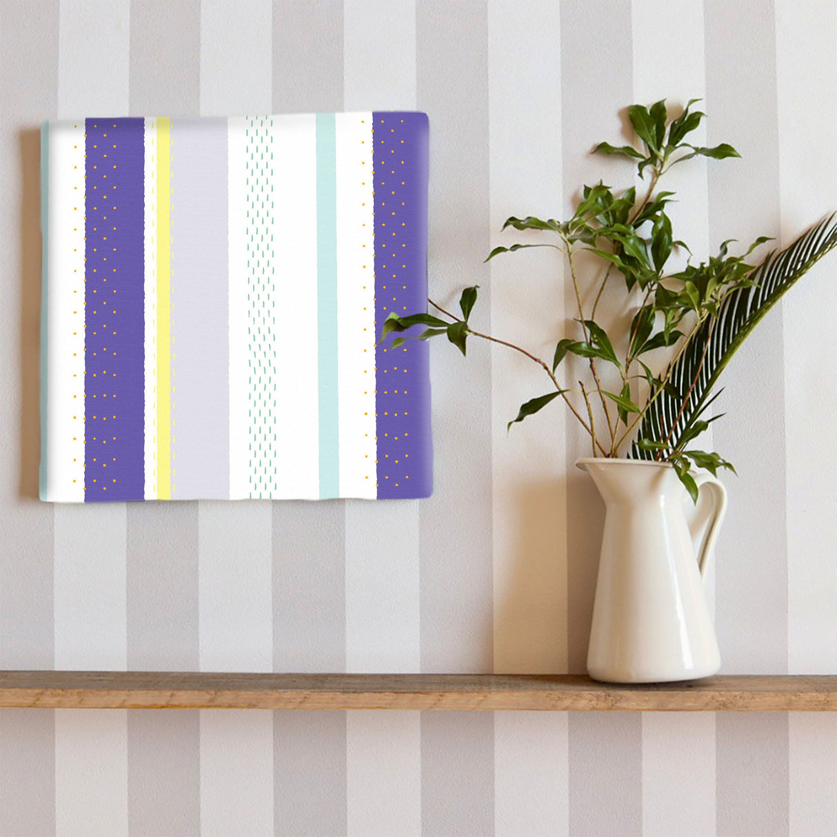 ストライプ・布地のインテリア小物 ポスター アート pat-0086