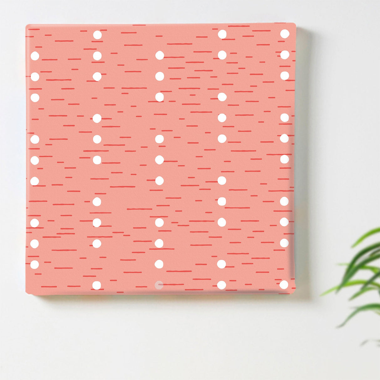 オレンジ色の水玉モチーフ・インテリア小物 一人暮らし インテリア pat-0111