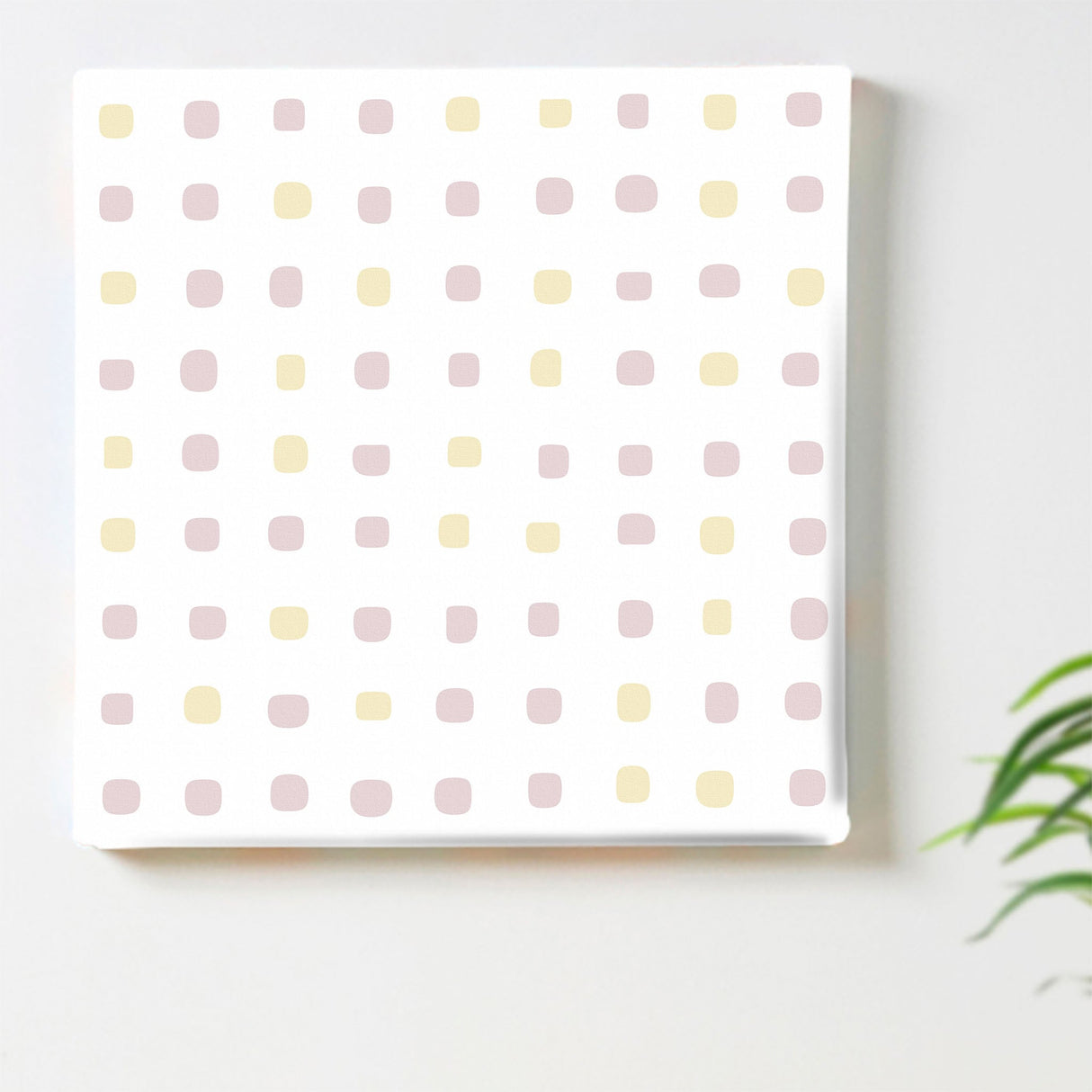 白のドットのインテリア小物 ポスター アート pat-0113