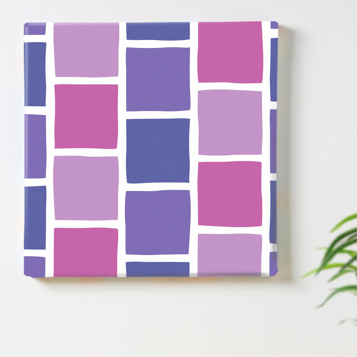 紫のタイルモチーフ・インテリア小物 インテリア 雑貨 pat-0117